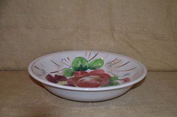 (#35) Ceramic Large Salad / Pasta Bowl 13' Floral Serving Bowl