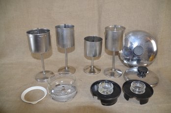 165) Lot Of Assorted Vintage Coffee Pyrex Parts
