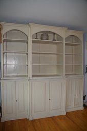 6) Large Vintage Wood Bookcase Wall Unit Display ( Will Need To Be Dissembled)