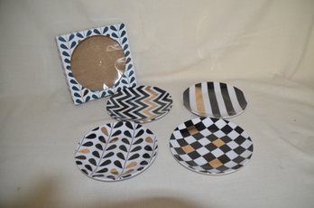 139) New Set Of 4 Appetizer Plates 6'