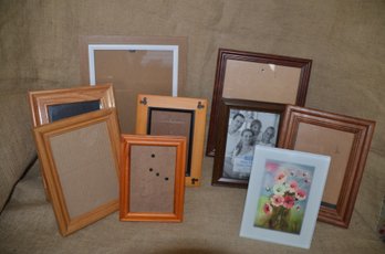 (#9) Assorted Picture Frames 5x7, 3x5 ( 9 Of Them)