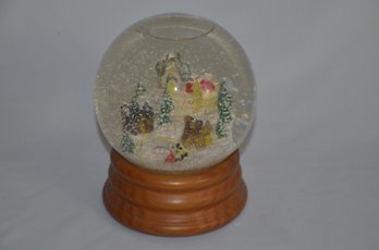 (#12) Musical Snow Globe Battery Operated Not Tested Needs Batteries