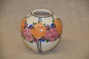 (#92) Ceramic Bud Vase Hand Painted Numbered 61/81