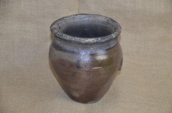 (#114) Handmade Pottery Vase ( Base Not Level)