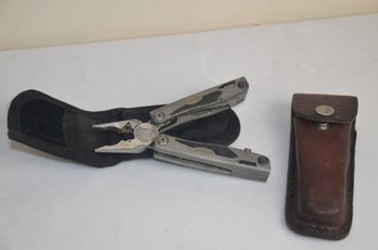(#76) Vintage Gerber Multi-Tool Pliers Black Original Case