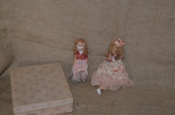 (#13) Vintage Miniature Dolls 5' Height