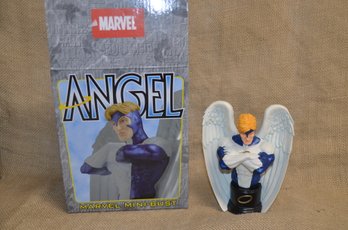 (#25) 2001 Marvel Avengers Angel Comics Mini-Bust Statue Bowen Design #1423/6000 Sculpted By Sam Greenwell