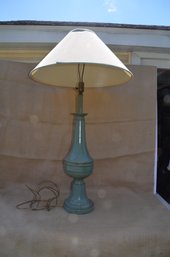 (#150) Vintage Tin Table Lamp ( Large ) 40' Height With Final
