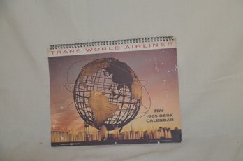 147) TWA Trans World Airlines 1965 Desk Calendar