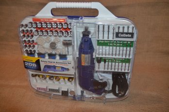 (#71) NEW All Trade 206 Pieces Rotary Tool And Accessory Set