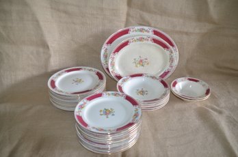 (#37) Vintage Homer Laughlin Dinnerware Plates, Soup Bowls, Cake Plates And Serving Platters ( Fading )