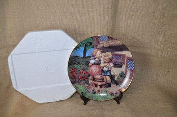 (#24) M. J. Hummel Danbury Mint 8' Plate SQUEAKY CLEAN #M9436 Little Companions With Box