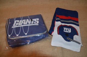 (#74) NY Giants Tote Bag And Scarf