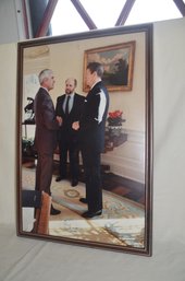 155) Framed Picture Print President Ronald Regan