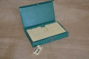 (#47) Set Of Bakelite? Dominoes In Case