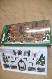 (#68) Department 56 Christmas Carol Revisited Holiday Trimming Accessory Set Of 17  (4 Wreath Missing)