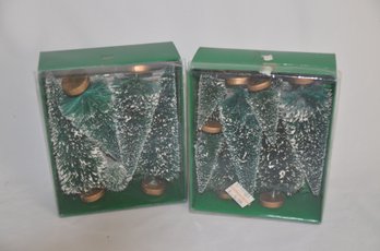 (#25) Artificial Doll House Christmas Tree Sets (2 Boxes)