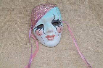 (#51) Hand Painted Decorative Face Mask 7'