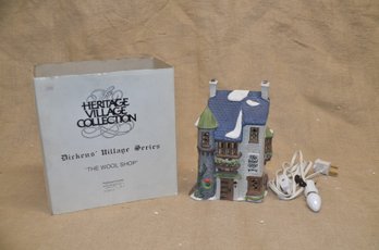(#70) Department 56 THE WOOL SHOP 1988 House Heritage Dickens Village Series In Orig. Box