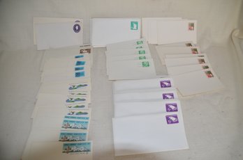 163) Lot Of Postcard Envelope Stamped