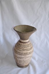 (#10) Pottery Vase 10'H Signed