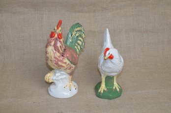 (#55) Handmade Ceramic Roosters (2)