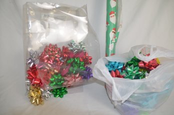 (#34) Assorted Lot Of Christmas Holiday Gift Wrapping Bows