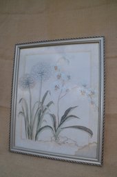 (#163) JUST Silver Picture Frame ( Picture Damaged )18x21