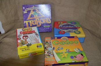 (#33) Board Games And Activity Kit - Tribune, Cranium, Cadoo