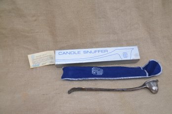 (#65) Silver Plate Candle Snuffer Toledo Works Sheffield England In Orig. Box
