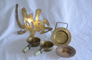 (#16) Assorted Brass Asian Trinkets Decor
