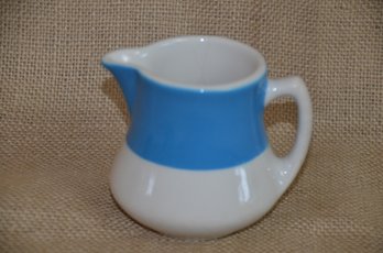 (#14) Jackson Custom China Creamer 3.25' Blue /White Color