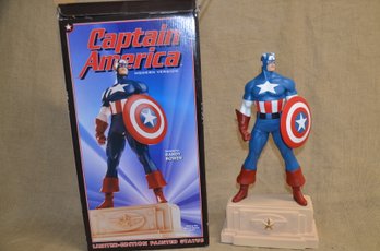 (#39) 1999 Marvel Bowen Designs CAPTAIN AMERICA 14' Statue #1256/4000 Modern Version Limited Edition