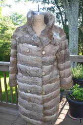 169) Vintage Rabbit? Fur Jacket Size Small/medium Looks Good