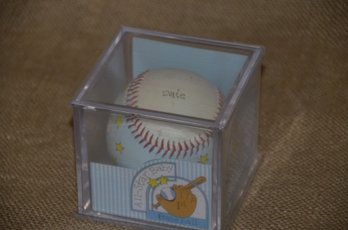 (#39) Child To Cherish The All Star Baby's 1st Baseball In Clear Box