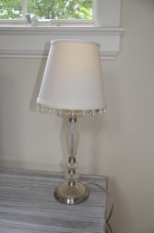 (DK) Table Lamp White Shade 19'H