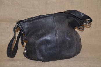 (#67) Vintage Coach Leather Handbag - Well Used - See Condition Notes