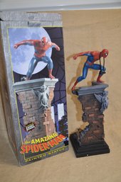 (#41) Marvel THE AMAZING SPIDERMAN #1552/5000 Painted Statue 14'H Sculpted Bowen Strictly Limited