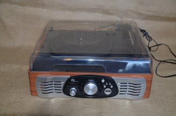 1 By One 3 Speed Stereo Turntable Phone / USB / MP3 Belt Drive Built In Speakers