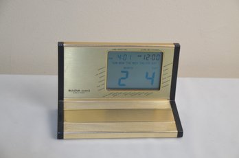 (#98) Vintage Bulova Quartz World Timer Clock