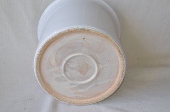 40) Ceramic White Planter No Drainage Hole 8'H