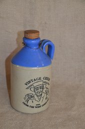 126)  Vintage Taunton Cider Breweriana Advertising Stoneware Earthenware Jug Jar Clay Pottery With Cork