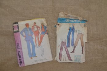 (#73) Simplicity / Mcall Sewing Patterns For Men Shorts And Jacket / Women Pants