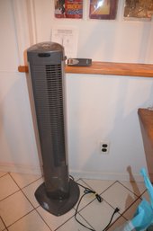 (#110) Seville Floor Standing Oscillating Fan With Remote Control And Booklet 40'H