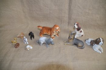 207) Assorted Collection Of Porcelain Ceramic Miniature Dogs