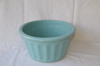 43) Teal Ceramic Planter 12' R