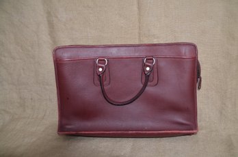 (#95) Sacoche International Leather Briefcase USA