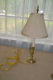 (#169) Brass Table Lamp 22.75' Height - Works
