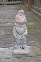 167) Cement Gnomes Statue ( Was Reglued )