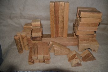 Vintage Wood Building Block Toy